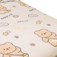 thumbnail image 4 of Sábanas lindas que imprimen telas teñidas Sábanas de dibujos animados de fibra química para estudiantes para el hogar Mochila Oso 2.0x2.3m (cama de 1.5m aplicable), 4 of 5