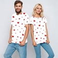 thumbnail image 5 of IWRICH Men and Women Custom T Shirts Photo Personalized DIY Tees Crew Neck Short Sleeve Tops 04-White M, 5 of 9