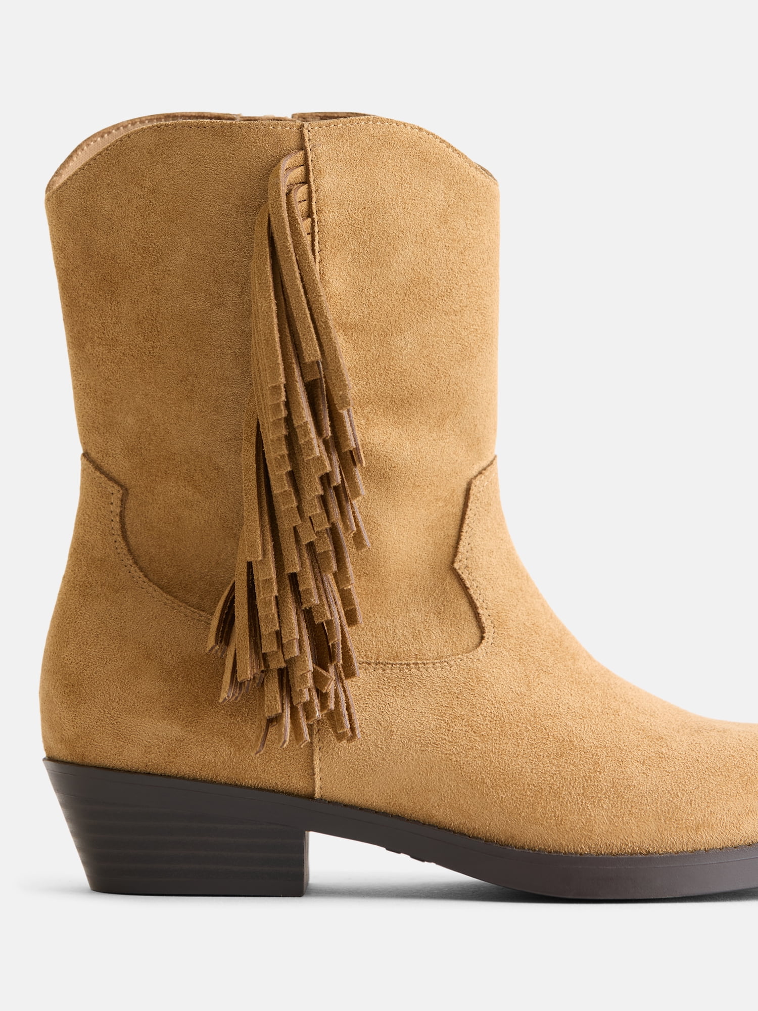 Weekend Academy Girls Fringe Western Ankle Boots