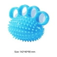 thumbnail image 2 of Practice Hand Grip Elderly Exercise Ball Hand Stress Ball Finger Grip Ball Finger Strength Trainer Hand Finger Exerciser BLUE, 2 of 6