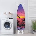 thumbnail image 3 of HELLHERO Ironing Board Covers Elastic Edge Replacement 3 Fasteners Ironing Board Dustproof Cover Home Protective Cover, Thanksgiving Palm trees, 3 of 5