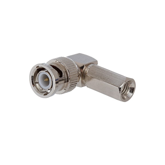 ACCL BNC Male Right Angle Clamp Connector for RG-6, 1 Pack