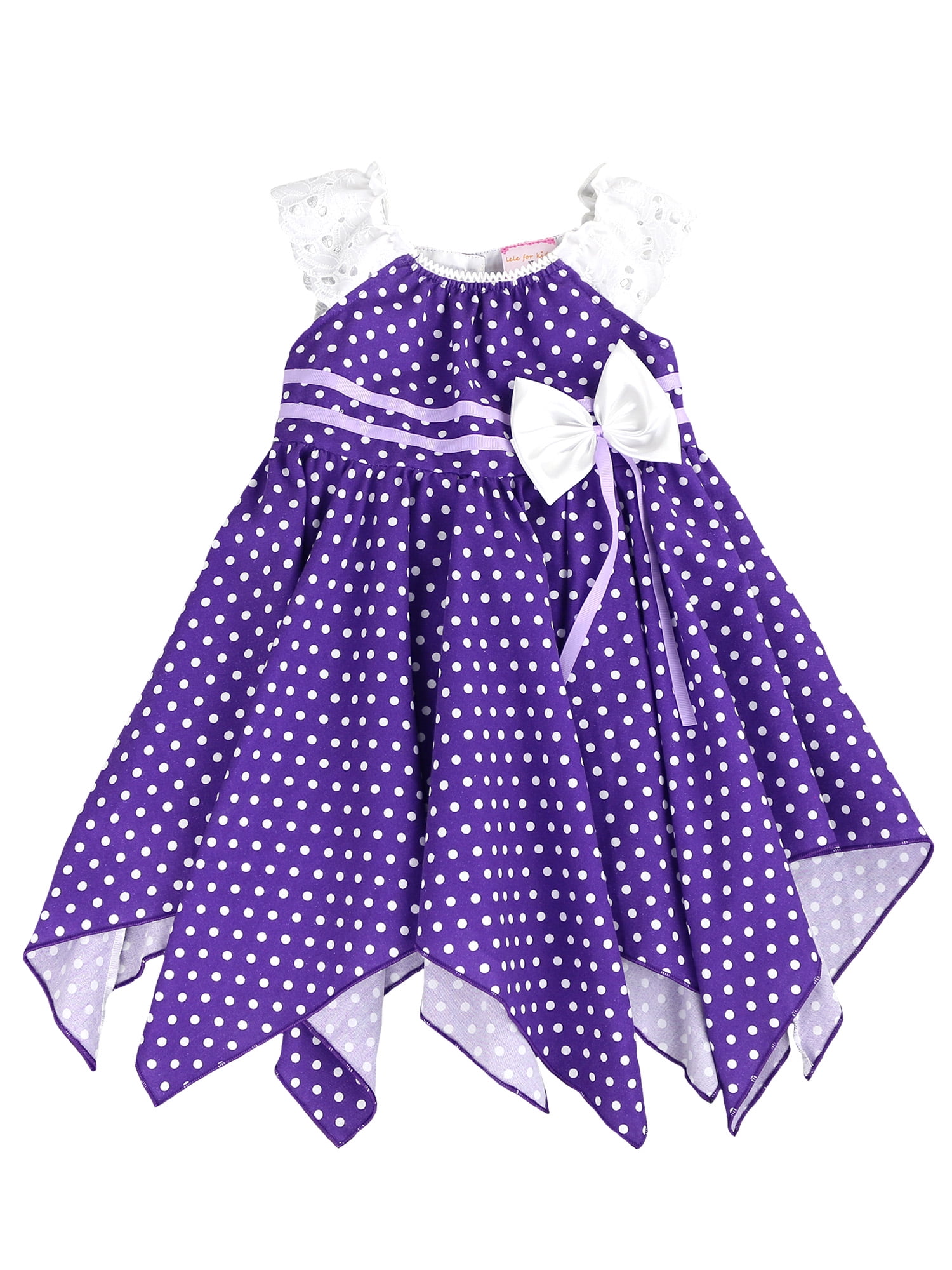 purple handkerchief dress