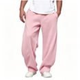thumbnail image 3 of Mens Sweatpants Athletic with Pockets Joggers Drawstring Elastic Waist for Men Straight Leg Lounge Pants Running Gym Casual, 3 of 7