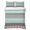 AquaMarine, variant on Twin Quilt Set 68''x86'', Boho Geometric Lightweight Summer Bedspread Coverlet Set with 2 Pillow Shams, Turquoise Green Brown Tribal Stripes Breathable All Season Quilt Bedding for Dorm/Bedroom