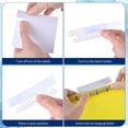 thumbnail image 4 of Carpeta de archivos colgantes SMAODSGN, 100 unidades, plástico transparente, 9 cm, 4 of 7
