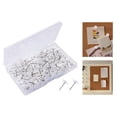 thumbnail image 4 of Sharprepublic 5x200Pcs Clear Push Pins Cork Boards Paper Photo Wall Projects Office Marking, 4 of 8