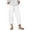 White, variant on Fanxing Capri Pants for Women Cotton Linen Wide Leg Capris Summer Cropped Pants Beach Elastic Waist Baggy Crop Trousers