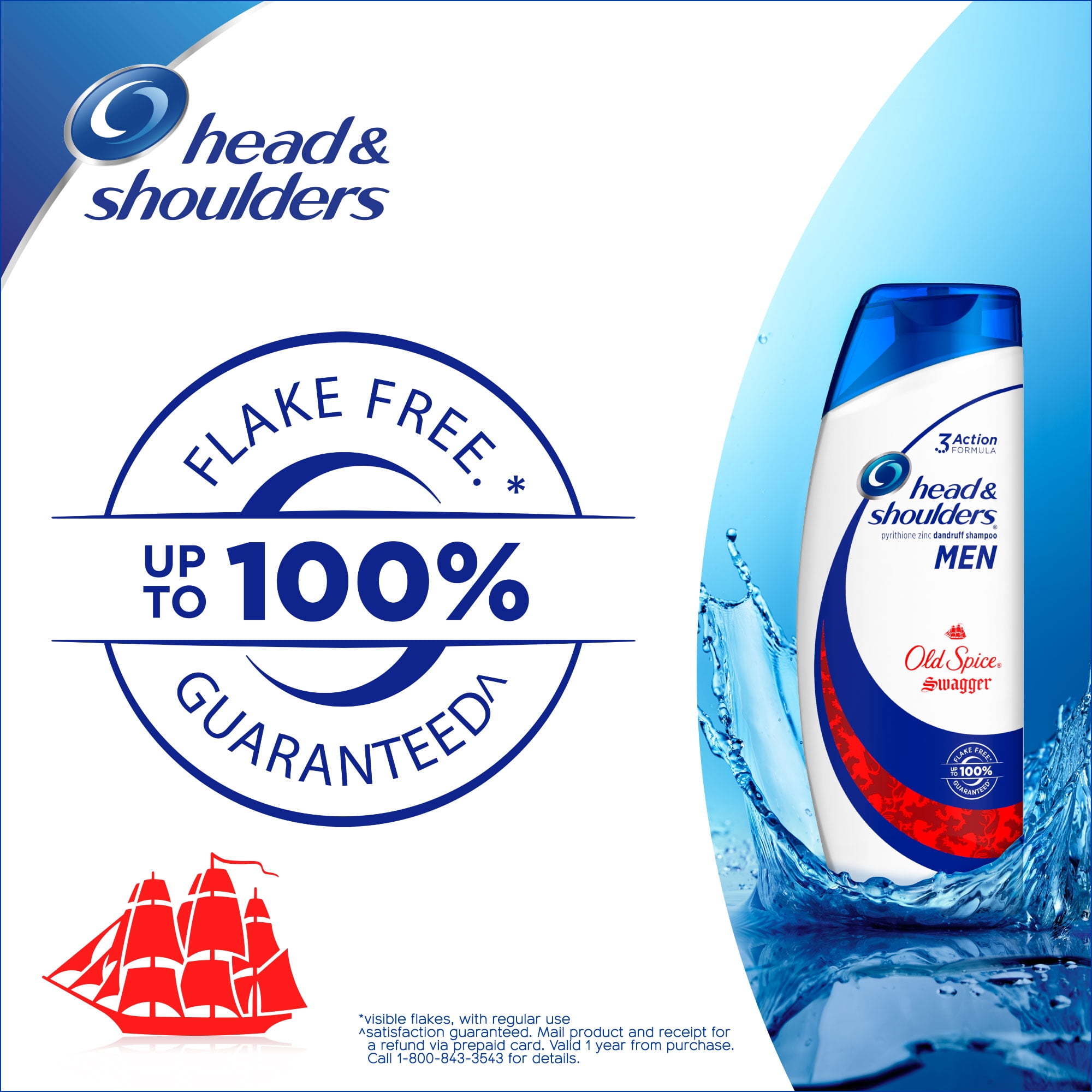 Head and Shoulders Old Spice Swagger Anti-Dandruff Shampoo for Men 23.7 Fl Oz