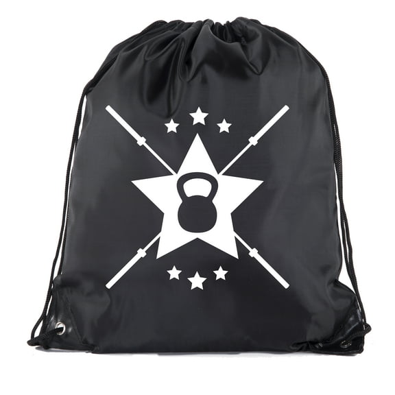 Power Lifting Backpacks, Extreme Fitness Drawstring Bags Weightlifting Gym Bags - Emblem