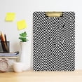 thumbnail image 6 of Modern Zigzag Lines 12.5x9in Clipboard, Durable Acrylic with Metal Clip and Wall Hook for Office or Classroom, 6 of 10