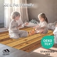 thumbnail image 4 of ODIKA 6'x9' Machine Washable Non-Slip Area Rug, Rustic Farmhouse Barn Wood Plank Style Floor Brown High Traffic Rug with Pad, Brown, 613916, 4 of 8