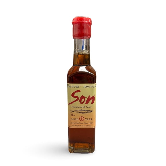 Son Fish Sauce, First-Press Vietnamese Fish Sauce 250 mL | 100% Anchovy + Sea Salt, No Additives | Naturally Fermented for Deep Umami | Clean-Label V