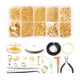 thumbnail image 1 of Kit de suministros para hacer joyas, alicates para joyería, juego para hacer aretes, reparación de joyas Conjunto de oro 2, 1 of 9