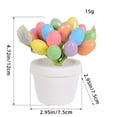 thumbnail image 3 of karymi Colorful Easter Egg Decorative Potted Planter with Spotted Design for Outdoor Garden Patio Courtyard Spring Holiday Festive Tabletop Decor 5 Inch Gift Ideas, 3 of 4