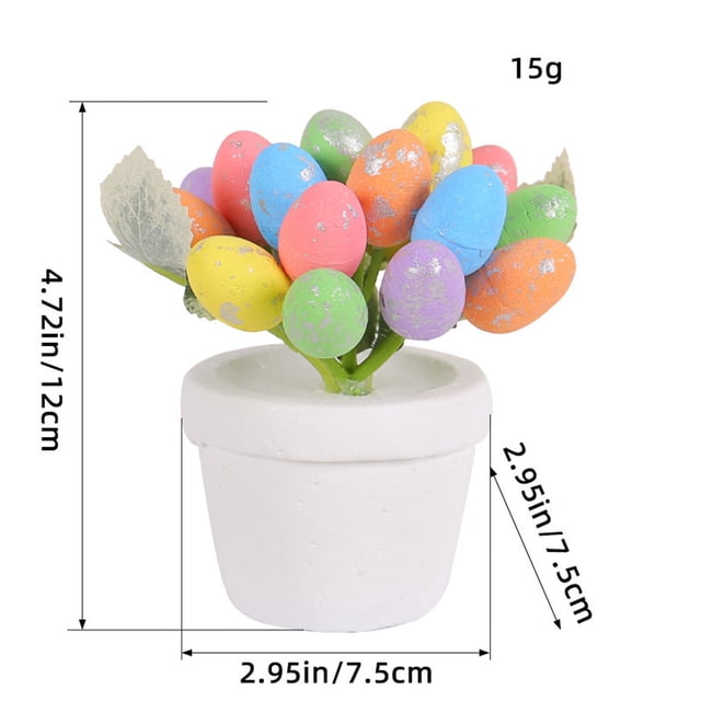 Easter Egg Flowerpot Outdoor Decoration 12 cm Spotted Design For Courtyard Garden Display