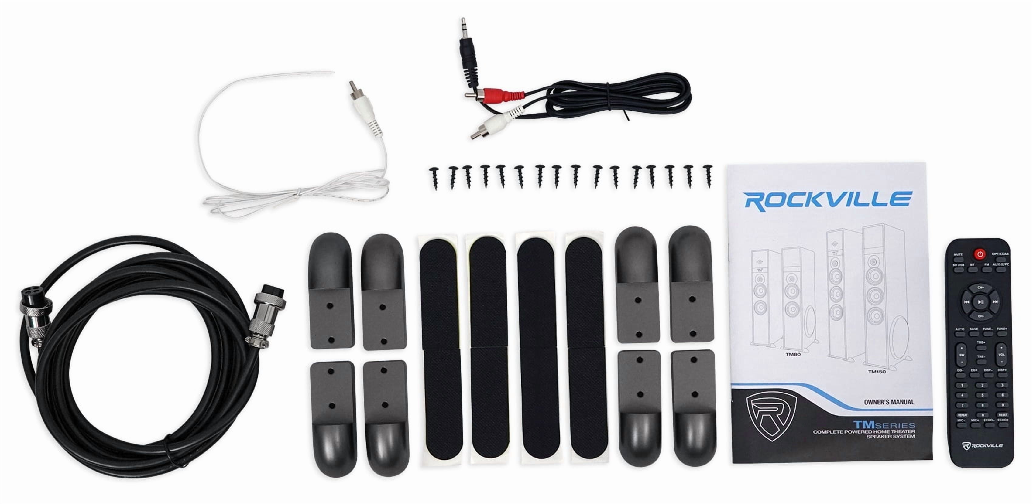 Rockville TM150B Home Theater Tower Speakers with 10 UK Ubuy