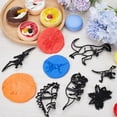 thumbnail image 4 of 10 cortadores de galletas de dinosaurio, molde de plástico para fondant, cortador de galletas detallado para cumpleaños, bodas, manualidades de repostería, masa de arcilla, decoración DIY., 4 of 6