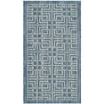 thumbnail image 2 of SAFAVIEH Courtyard Neville Geometric Tiles Indoor/Outdoor Area Rug, 4' x 5'7", Navy/Grey, 2 of 10