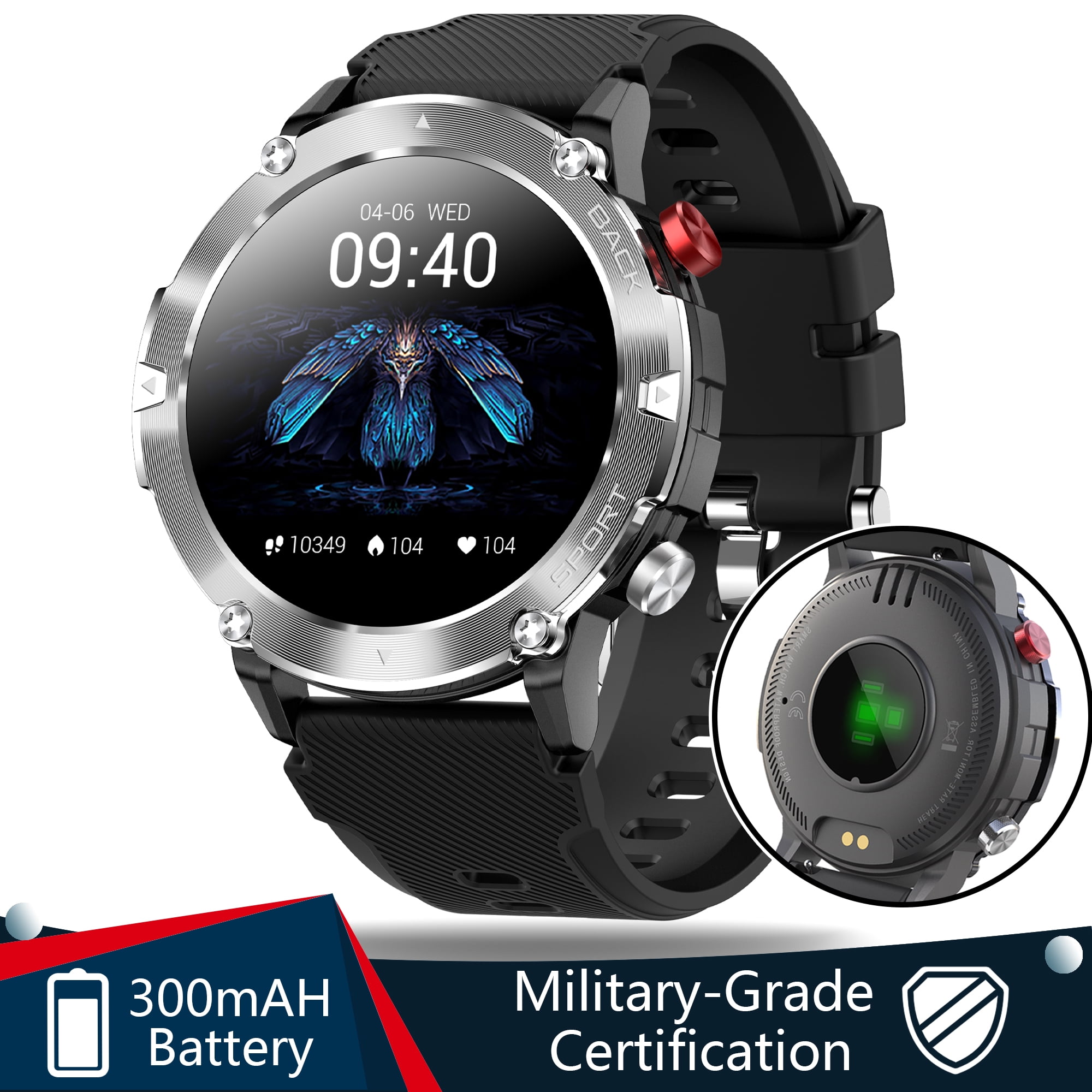 Cyberdyer C21 Smart for Men Outdoor Waterproof Military Tactical Sports Watch - Black - Walmart.com