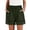 *Army Green, variant on Women's Cotton-Linen Shorts,Lace Fringe Hem Pants For Women,Ladies Summer Breathable Beach Shorts with Pockets,Coffee,S-3XL