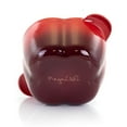 thumbnail image 3 of MegaChef Pepper Shaped 3 Quart Enameled Cast Iron Casserole in Red, 3 of 12