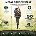 thumbnail image 4 of DefiDgd Patriotic Metal Garden Stake Statue,Vintage American Flag Style Yard Plug-in Decor,Garden Lawn Porch Ornament for 4th of July Independence Day Outdoor Landscape(Torch), 4 of 9