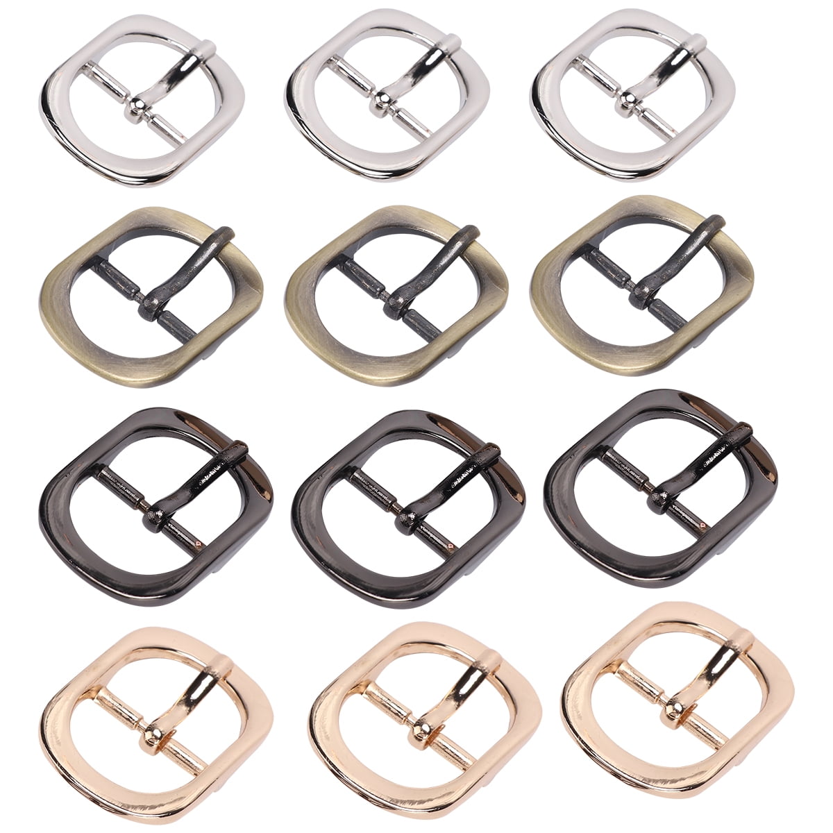 12pcs Triglide Slide Buckles Alloy Single Prong Buckles for bing