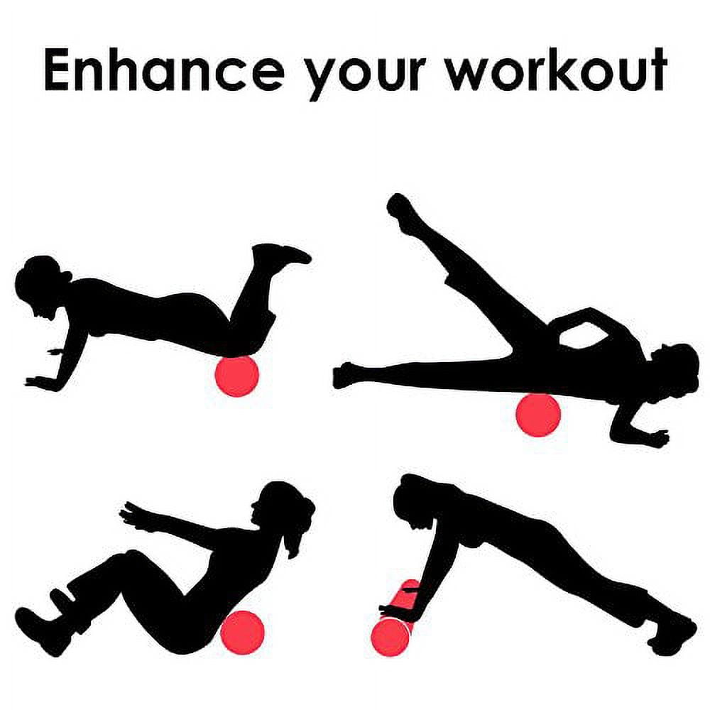 Brybelly Red 36" x 6" Premium High-Density EVA Foam Roller