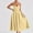 Yellow, variant on Women's 2025 Summer Spaghetti Strap Maxi Dress V Neck Solid Color A Line Beach Long Dress Slim Fit Sundress
