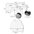 thumbnail image 6 of 3 Seater Sofa Bed with Hidden Storage Space & Pillow, Tech Cloth Upholstered Modular Sectional Sofa Couch with Drawer &Adjustable Backrest, Extra Deep Seat Cloud Couch for Living Room,Beige, 6 of 7