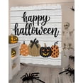 thumbnail image 4 of Happy Halloween Shower Curtain Set ，Waterproof Fabric Shower Curtains Dot Gold Pumpkin Shower Curtains for Bathroom,Bathroom Decor 72"x72", 4 of 6