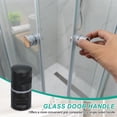 thumbnail image 4 of Glass Shower Door Handle, Aluminum Alloy Back-to-Back Shower Door Knob Black, 4 of 7