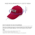 thumbnail image 6 of ACCEHUT MAGA Baseball Cap, Cotton, Red, Unisex, Adjustable, 6 of 7
