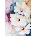 thumbnail image 2 of Leticia Herrera 15x18 White Modern Wood Framed Museum Art Print Titled - Blooms Aquas I, 2 of 4