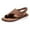Brown, variant on Utoimkio Flip Flops for Women Wide Width Womens Summer Casual Buckle Solid Color Breathable Sandals