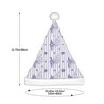 thumbnail image 3 of KLL Christmas Hats for Adults Plush Bouquet and Lavender Flowers Print Santa Hat Xmas Fluffy Santa Claus Hat for Women Men, 3 of 6