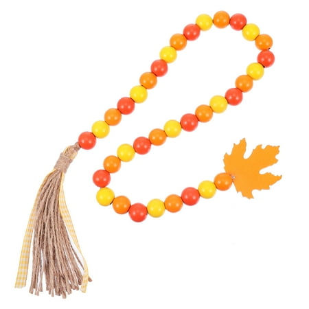 

NICEXMAS 1 Pc Thanksgiving Bead Pendant Portable Beaded Charm Tassel Decoration Pendant