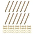 thumbnail image 1 of 5/16" x 3-3/4" Color Zinc Fully All Thread Rod, 12 Pcs Carbon Steel Long Threaded Screw for Furniture Garden, 1 of 7