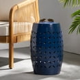thumbnail image 2 of Cataleya Outdoor 12" Iron Side Table, Dark Blue, 2 of 8