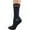 Black, variant on Women's Wool Crew Socks, 4 Pair, Extra Wide Calf, Fits Shoe Size 6-10