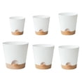 thumbnail image 1 of 6x Macetas de autorriego Cola con orificios de drenaje Maceta de 8/7/6.5/6/5.5/5 pulgadas Blanco Macetas de autorriego, 1 of 8