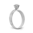 thumbnail image 6 of Solid 14k White Gold Trio Engagement Wedding Ring Size 8 (.05 cttw.), 6 of 8