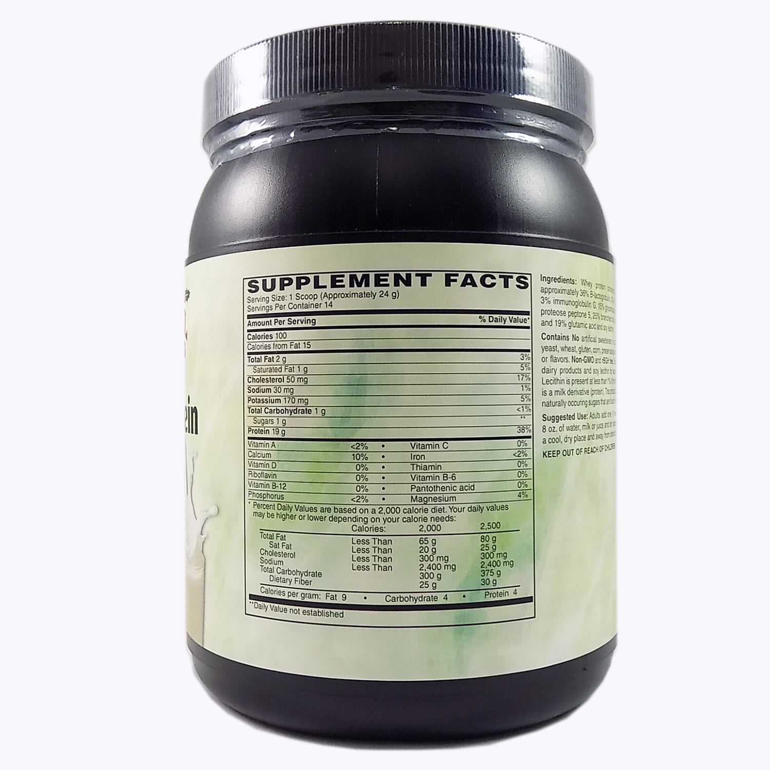 Holly Hill Health Foods, Whey Protein, Unsweetened Unflavored, 12 Ounces