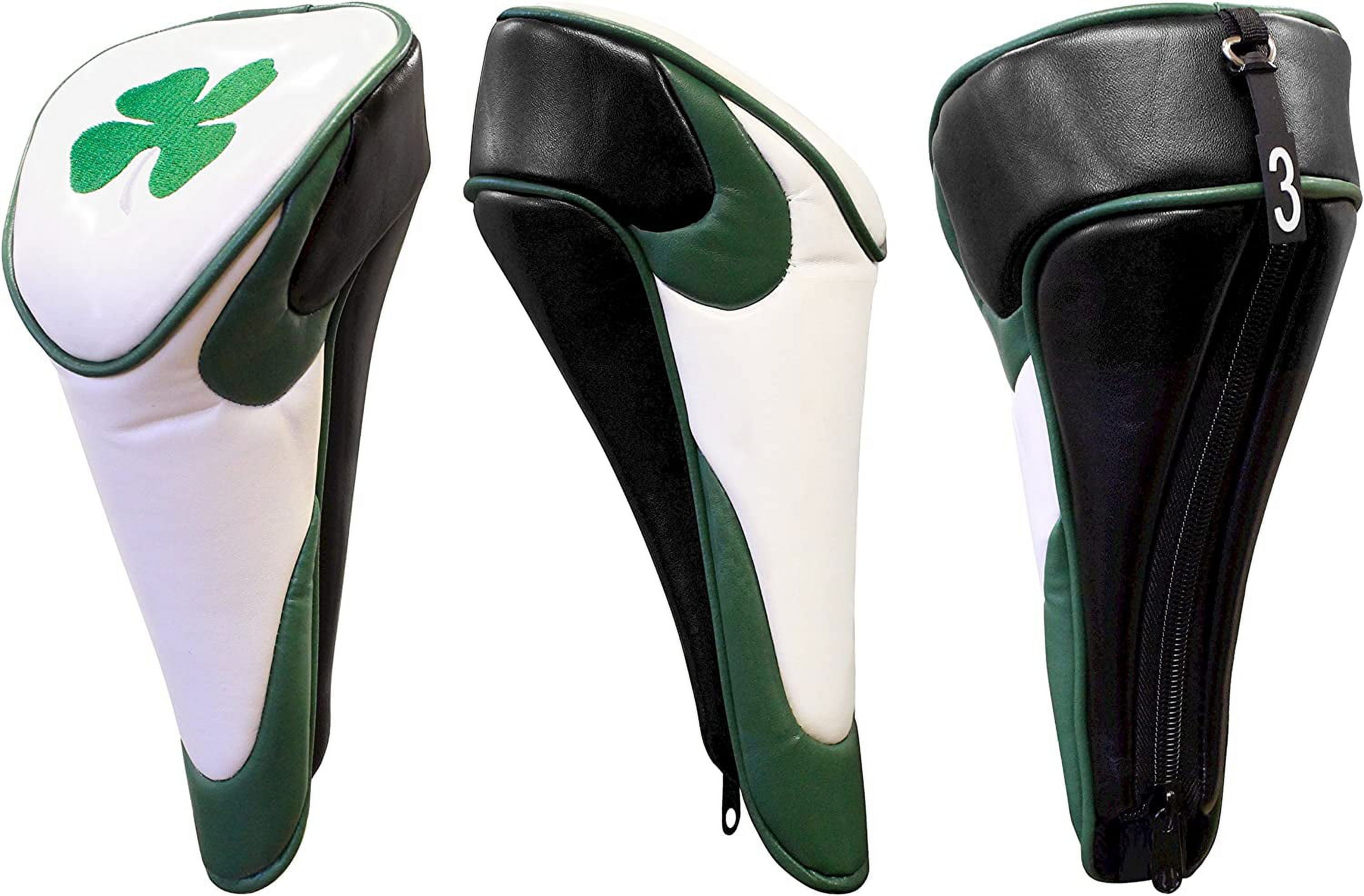 JP Lann Lucky Four Leaf Clover Shamrock Hybrid Golf Club Headcover