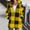 Yellow, variant on Dxzfnsa Plaid Jackets for Women Fashion Womens Warm Fleece Hooded Coats Casual Plus Size Jackets with Pockets Winter Zipper Long Sleeve Outerwear