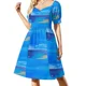 thumbnail image 2 of Vestido de manga corta Blue Skies and Sandy Shores vestido suelto de verano vestidos de lujo vestido de verano para mujer, 2 of 7