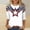 A524 White, variant on Xdegoge 4th Of July Tops for Women Patriotic Shirts USA American Flag Stars and Stripes Crewneck 3/4 Sleeve Casual Loose Fit Lightweight Summer Holiday Independence Day Graphic Tees