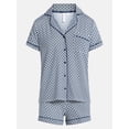 thumbnail image 5 of Joyspun Women's Dreamy Soft Collection Notch Collar Top and Shorts Pajama Set, 2-Piece, Sizes XS-3X, 5 of 5