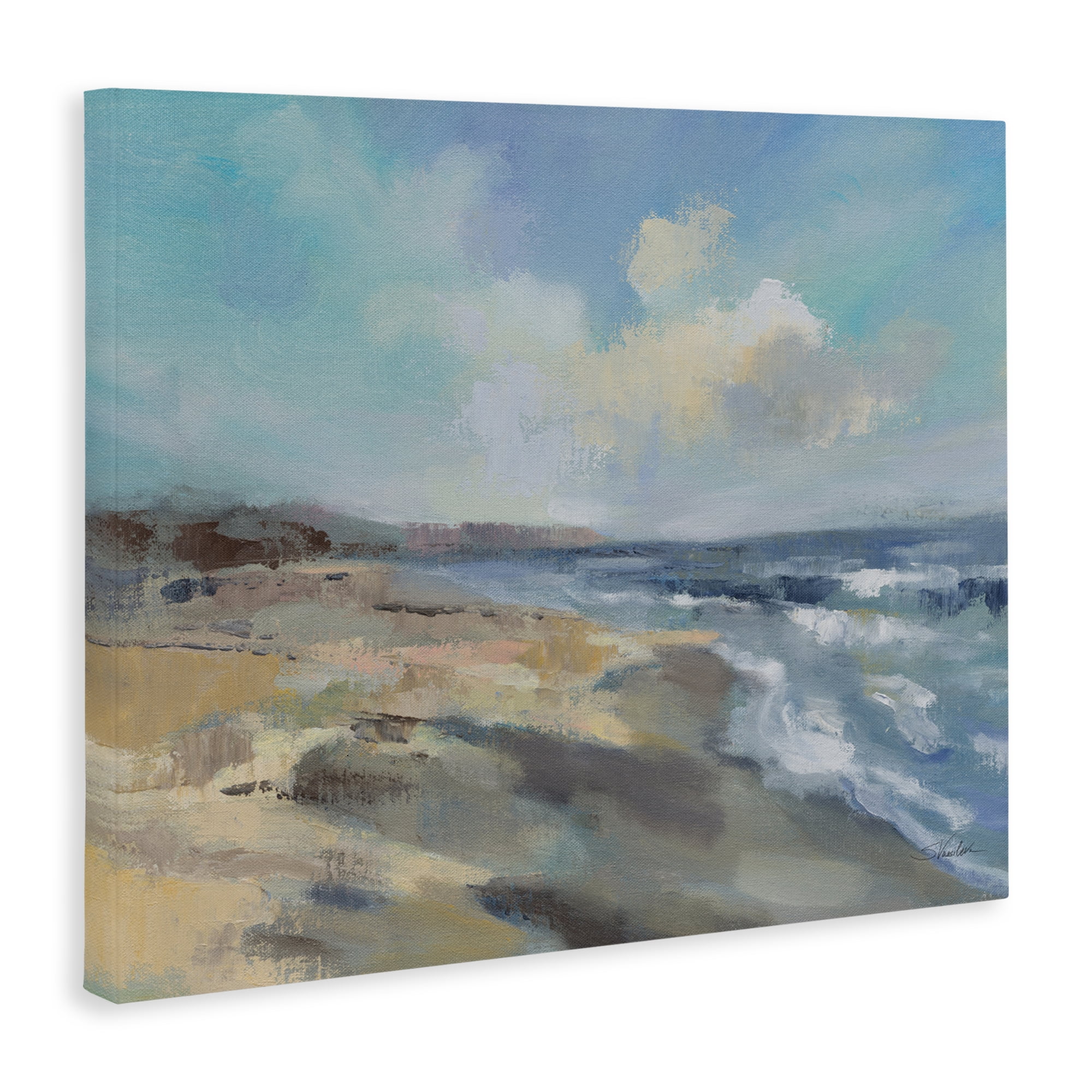 Stupell Industries Serene Morning Beach Waves Canvas Wall Art, design by Silvia Vassileva